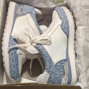 Stylish Kids' Blue and White Sneakers